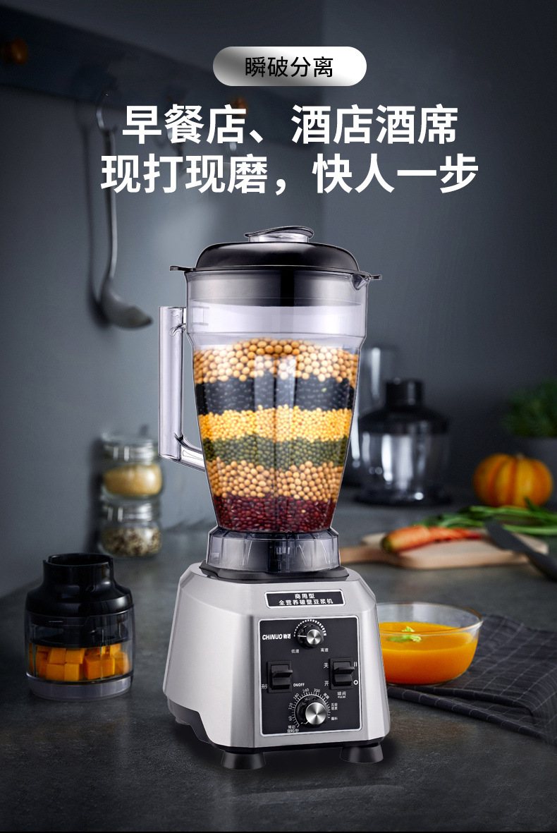 豆浆机商用早餐店用现磨无渣免过滤大功率大容量破壁机料理机7升详情2