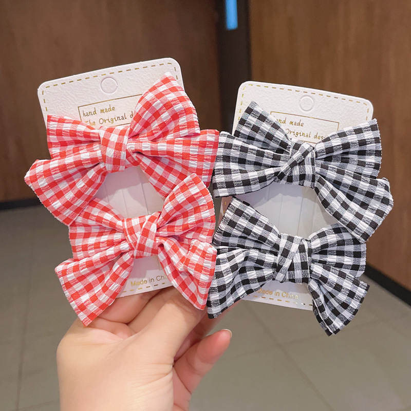 儿童发夹蝴蝶结头饰2022年新款小女孩发饰夏女童网红夹子宝宝发卡详情6