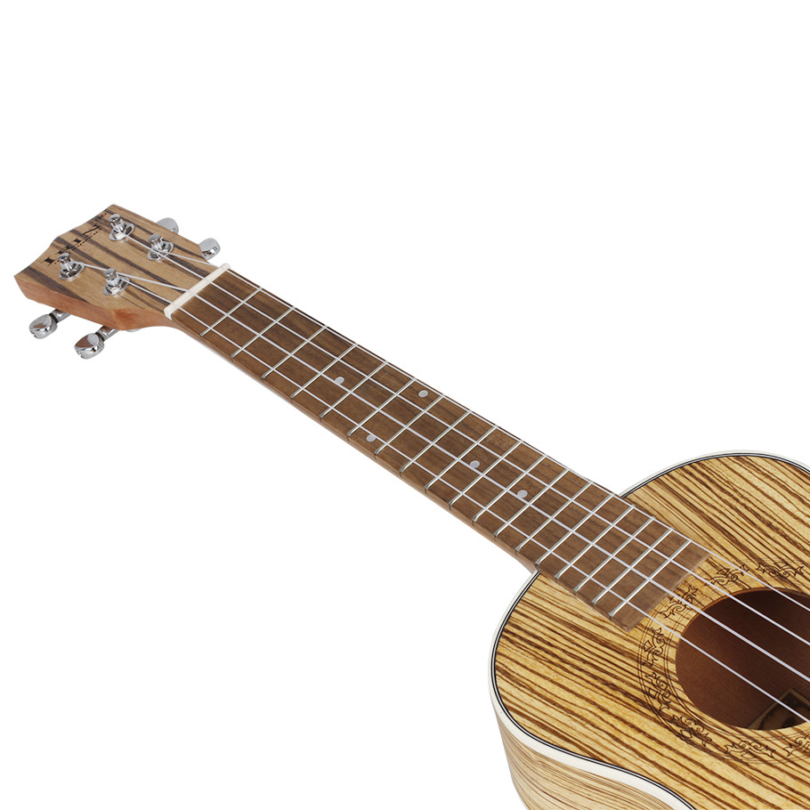 IRIN zebra wood Ukulele, ukulele, Hawaiian 4-string small guitar pic 19