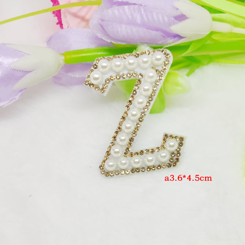 Cross-border hot diamond English pearl letter fabric pasted clothing accessories with adhesive backing 5mm pearl decoration factory DIY nail pearl wholesale pic 57