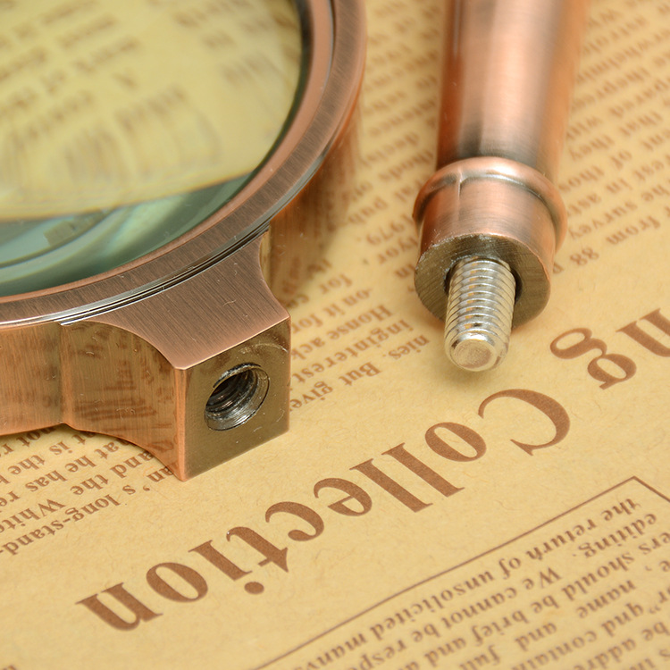 (Jinghui) Factory direct sale vintage 80MM high magnification 10x handheld magnifying glass for the elderly pic 9