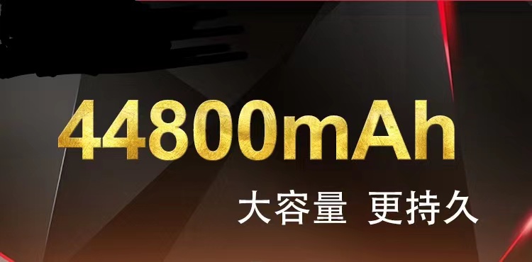 24V large-capacity 12v18650 lithium battery, small volume 5v mobile power bank, LED light strip monitoring, universal battery pic 1