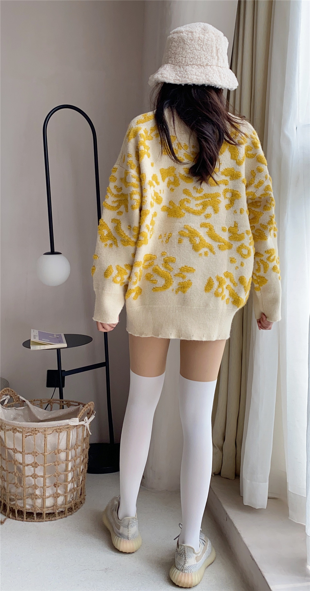 New patchwork stockings, black and white stockings, fake thigh stockings, sweet and cool fake calf stockings, sexy base stockings, pantyhose for women pic 49