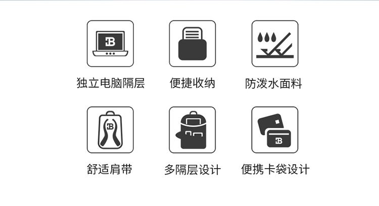 黑色户外运动背包 新款双肩包旅行包登山包户外背包男士背包详情3