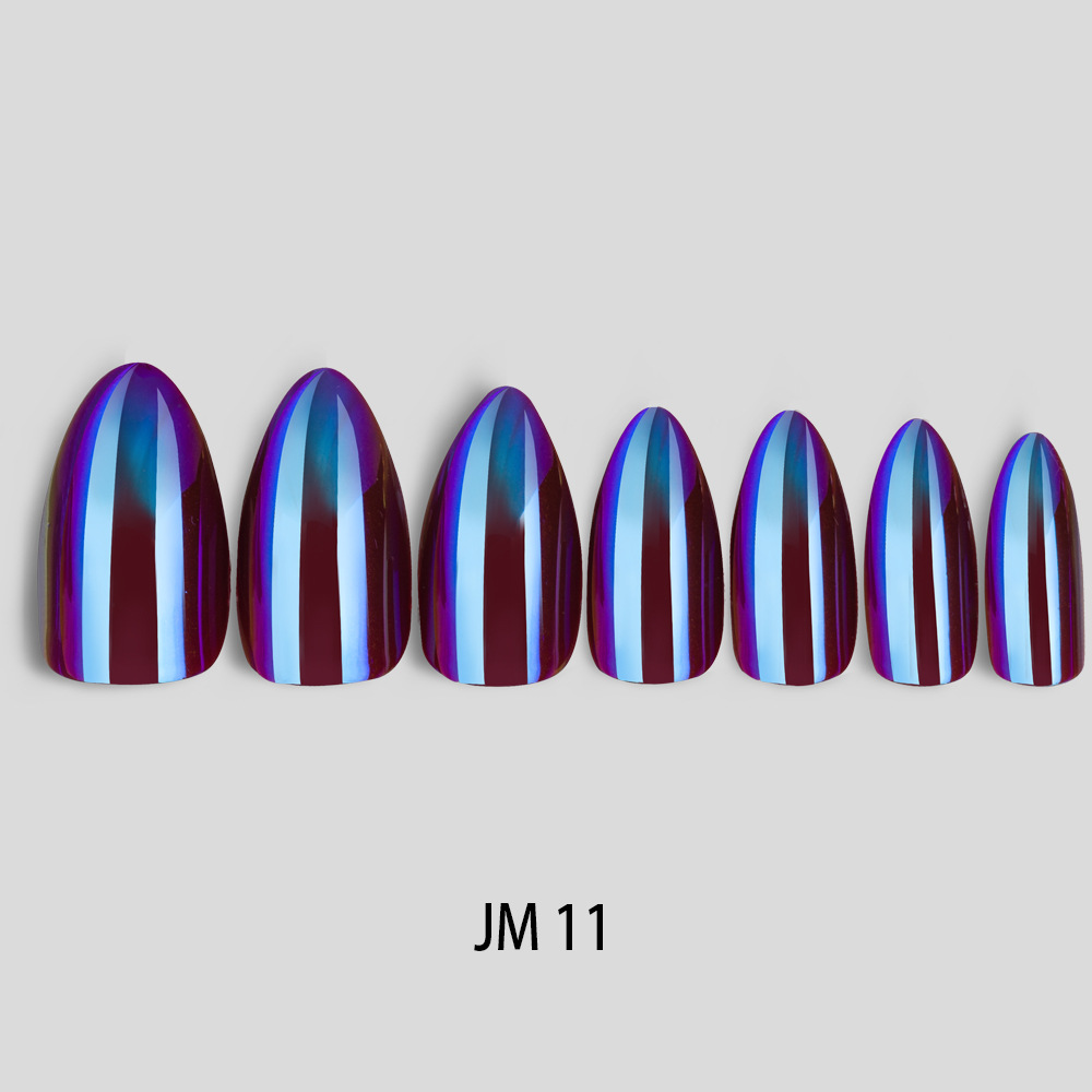 Wholesale nail polish plates, Nails metal irider wearable nail polish mirror plate discount promotion, fake beauty nail polish plates exclusively for export pic 8