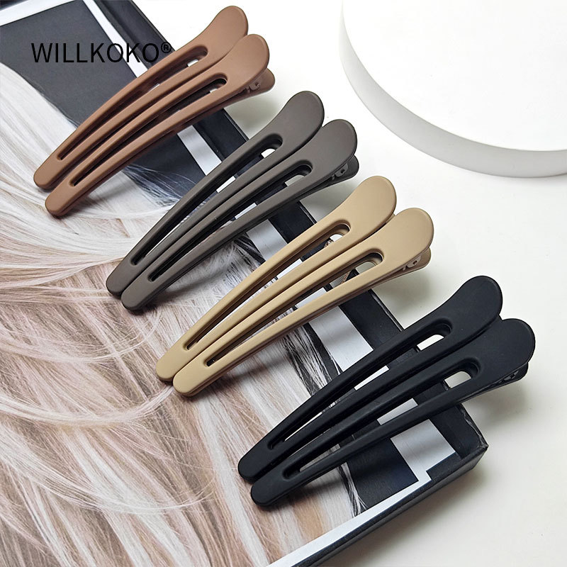 Hairpins for women: Seamless bangs on the forehead, a perfect tool for organizing loose hair at the back of the head, a one-line duckbill clip, hairpin clips, and headwear pic 2