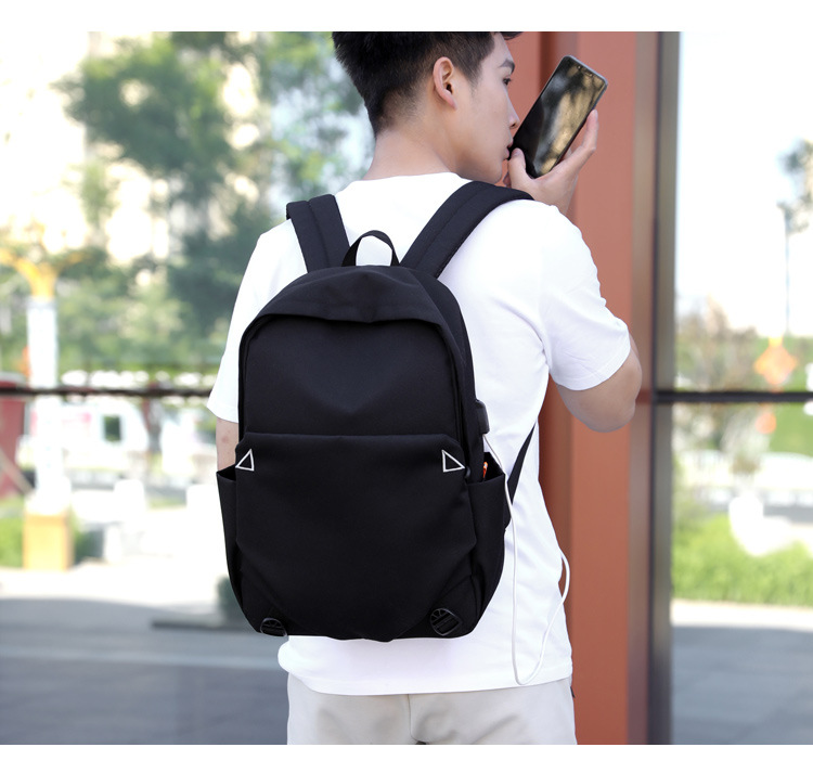 New Oxford cloth backpack for men, USB charging backpack, water-resistant computer bag, large-capacity schoolbag for female students pic 14