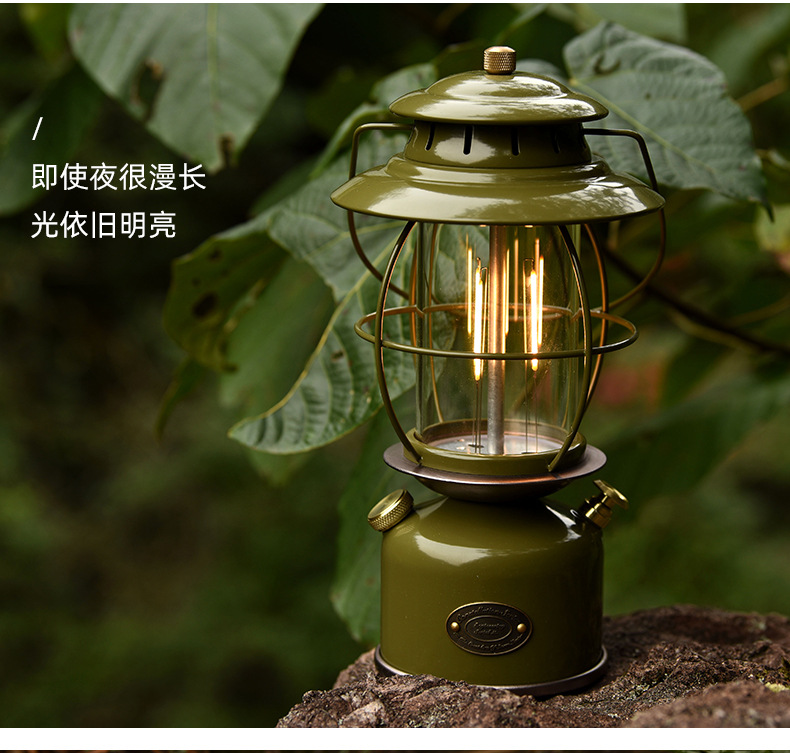 精致品质露营灯森系LED大容量电池超长续航复古风马灯露营照明灯详情15