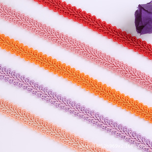 Yiwu manufacturer wholesale of clothing accessories, herringbone lace, centipede lace in stock supply, wavy colored lace pic 3