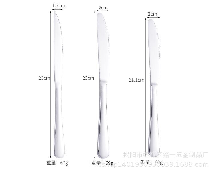 1010 stainless steel spoons, knives and forks, Western cuisine set, hotel coffee spoons, household round spoons for eating, and stirring spoons wholesale pic 7