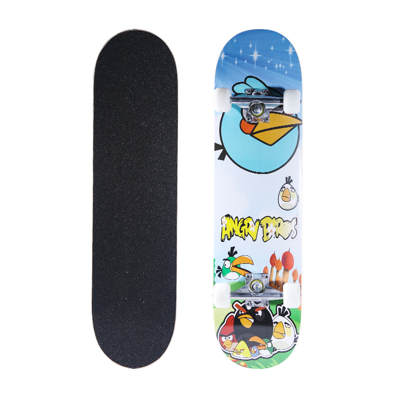 滑板初学者青少年双翘板动作刷街式专业四轮短板男女生儿童滑板车详情19