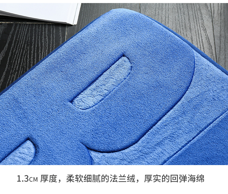 45X75 thickened absorbent floor MATS, door MATS, living room, bedroom, kitchen entrance floor MATS, bathroom anti-slip MATS, sponge MATS pic 22