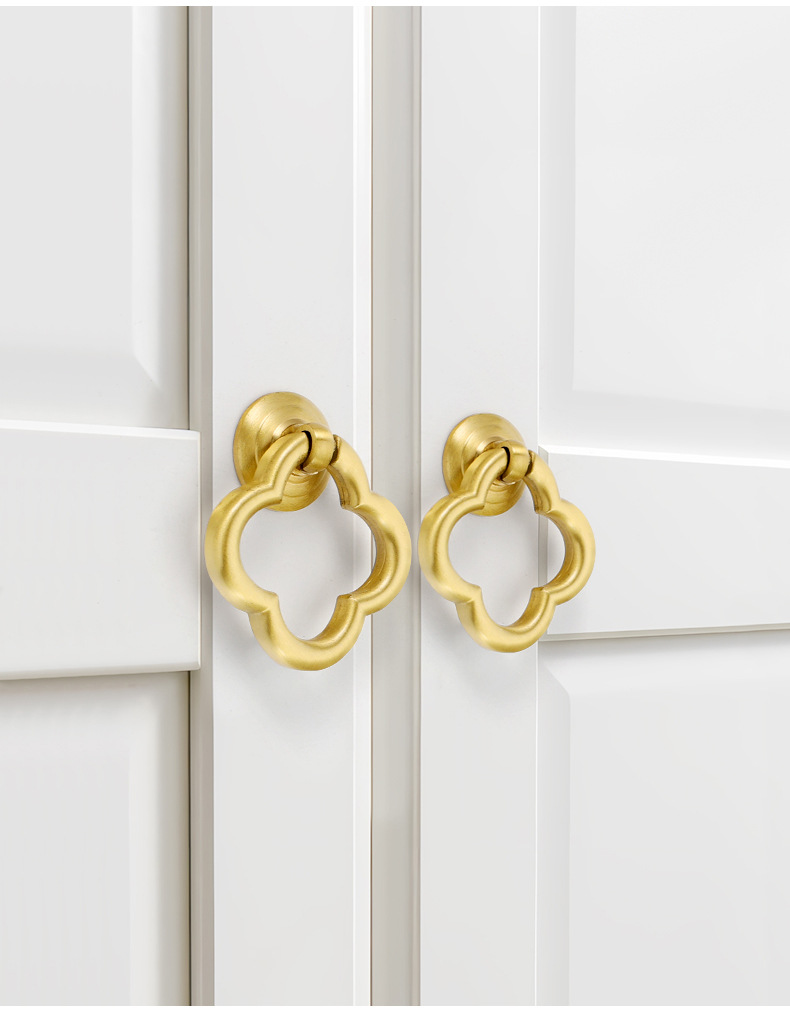 批发柜门拉手法式轻奢衣柜抽屉门把手美式黄铜柜子橱柜餐边柜拉手详情17