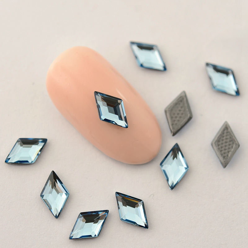 奥地利水晶配件2773菱形银底平钻&灰底烫钻奥钻美甲水晶饰品贴钻详情10