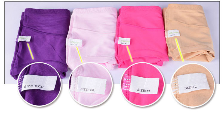 夏季莫代尔棉质女士内裤特大码无痕中高腰加肥性感女式三角裤胖mm详情5