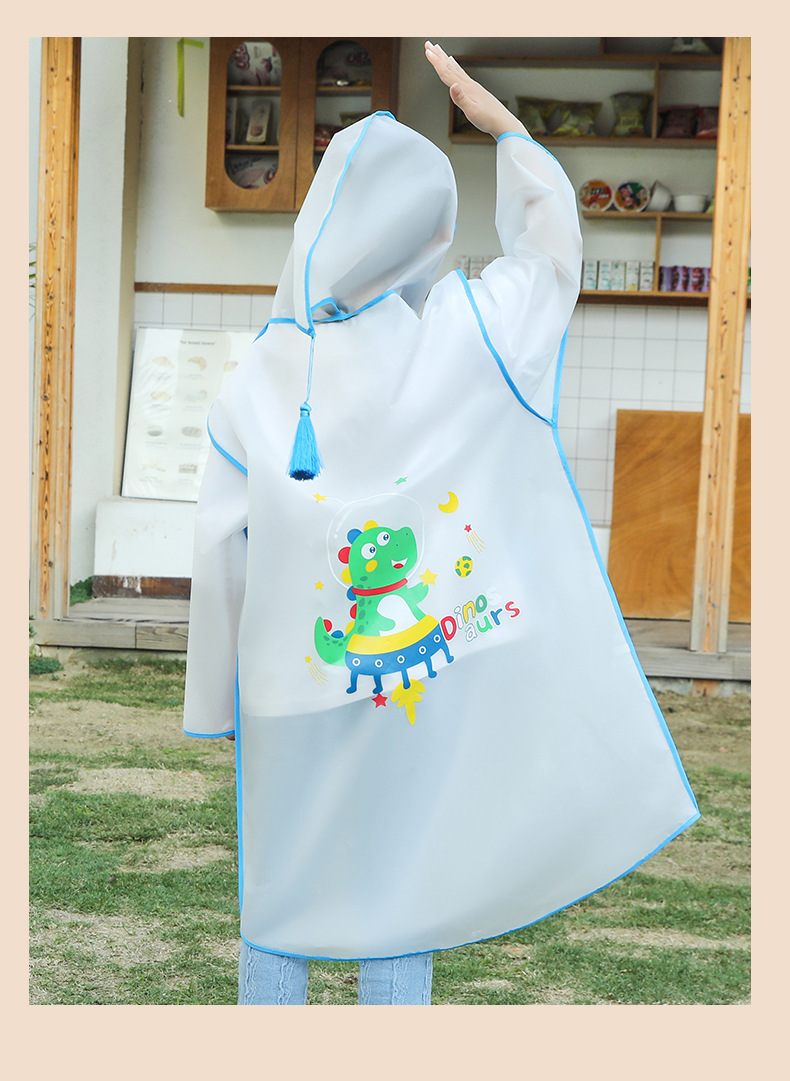 可爱卡通儿童雨衣长款连体儿童雨披旅游便携雨衣 户外上学EVA雨披详情17
