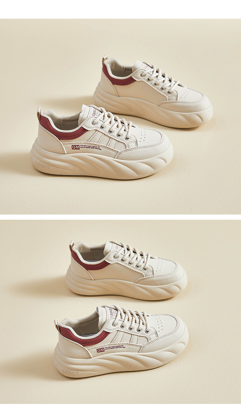 2024秋季小白鞋新款韩版ins女学生增高厚底运动板鞋休闲街拍K003详情18