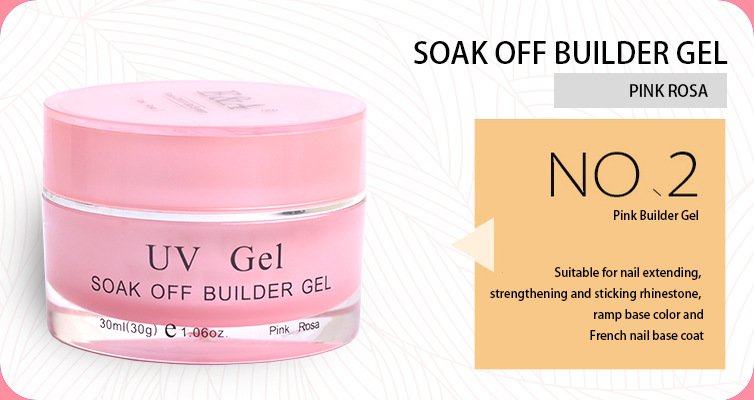 E&A Nail Polish Glue Factory Direct sales: 30g transparent UV glue, phototherapy glue, pink phototherapy nail polish glue, model glue, exclusively for export pic 7