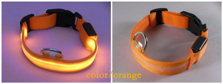 LED dog luminous collar, night-luminous pet collar strap, can be sent in one piece. Wire mesh collar strap, insulating sheet pic 21