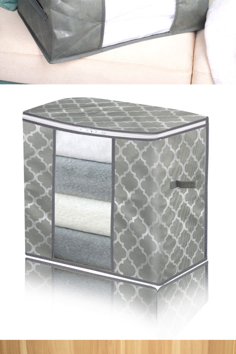 New non-woven fabric quilt storage bag, foldable and organizing bag, fabric dust-proof and moisture-proof cotton quilt bag, clothing storage bag pic 8