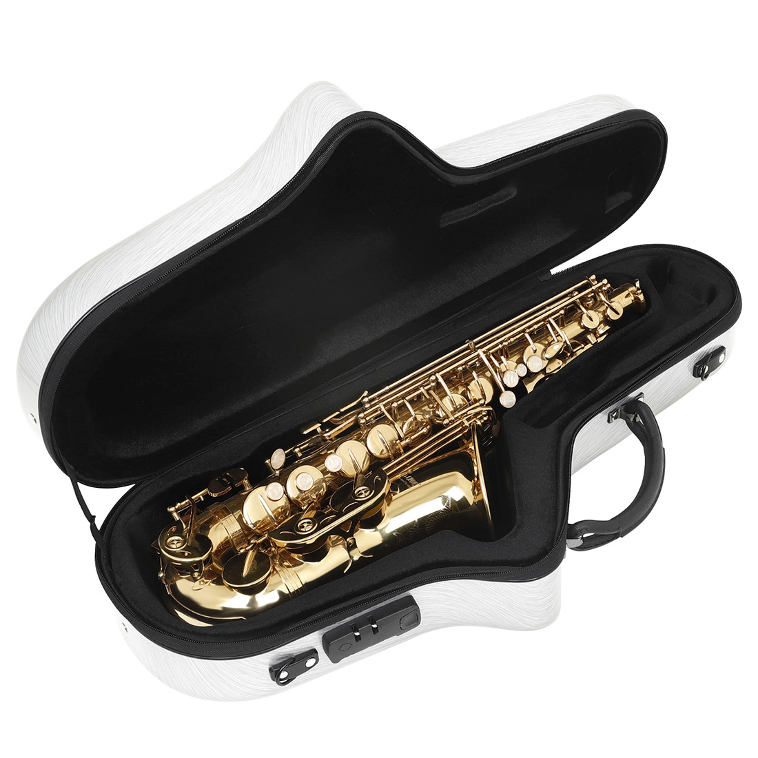 SALDE E-flat alto saxophone fiberglass reinforced plastic pressure-resistant lightweight box, wear-resistant saxophone case, instrument backpack pic 15