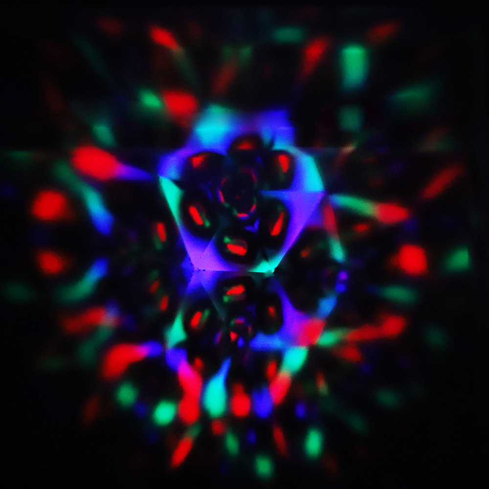 Cross-border new kaleidoscope projection lamp, seven-color 3D vision LED laser nebula lamp, bedroom LED projection lamp pic 8