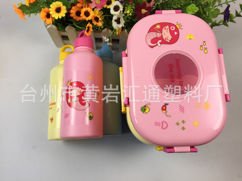 Customized 304 stainless steel lunch box for children without high-transparency preservation box, cartoon lunch box, portable preservation set 800ML pic 8