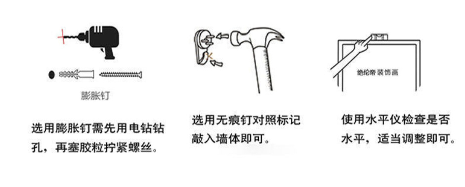 The living room is decorated with a three-panel painting, the bedroom has a sofa background, wall paintings, light luxury room hanging paintings, crystal porcelain paintings, and Nordic murals pic 20