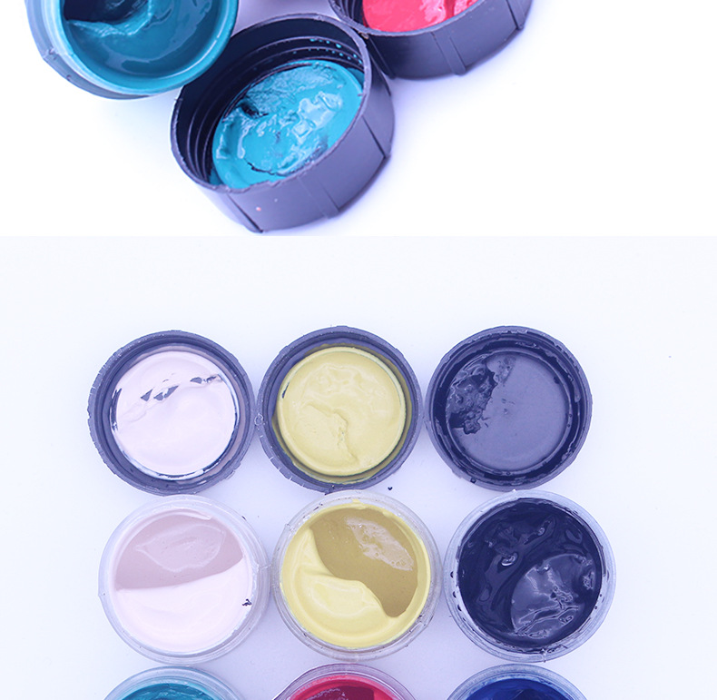 15ML水粉画颜料儿童学生手绘彩绘涂鸦色彩颜料广告颜料墙体颜料详情19