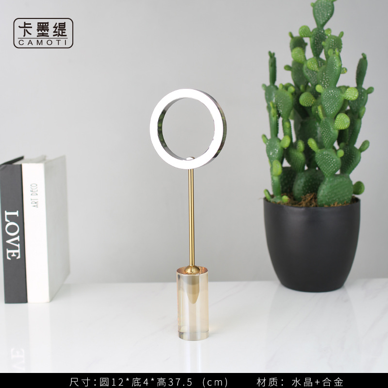 Crystal handicrafts, Nordic light luxury creative home living room entrance hall office desk soft decoration ornaments pic 32