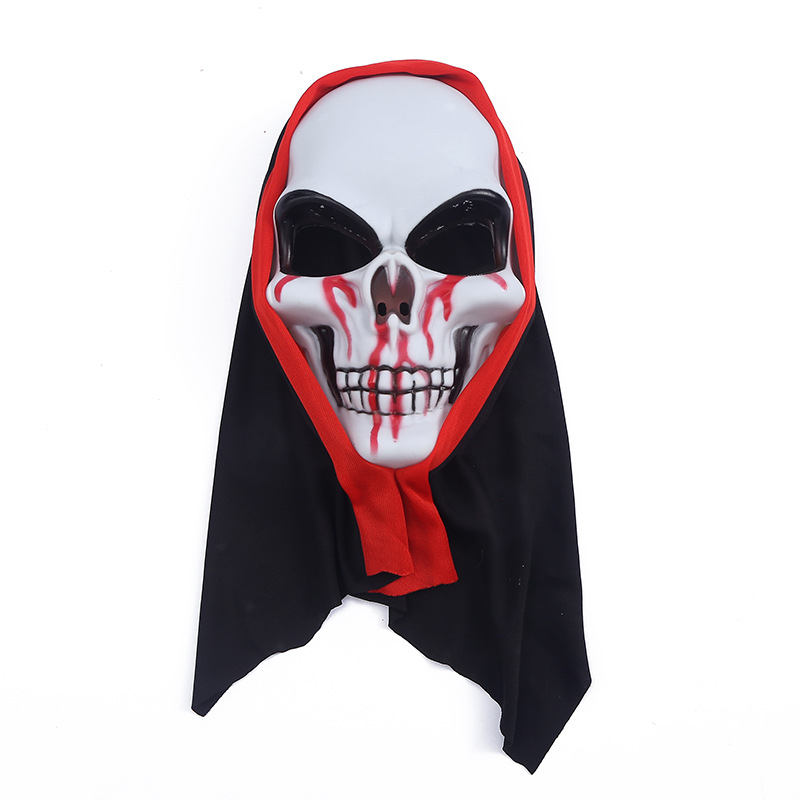 万圣节面具化妆舞会吓人骷髅面具鬼节面具cosplay塑料恐怖鬼面具详情3