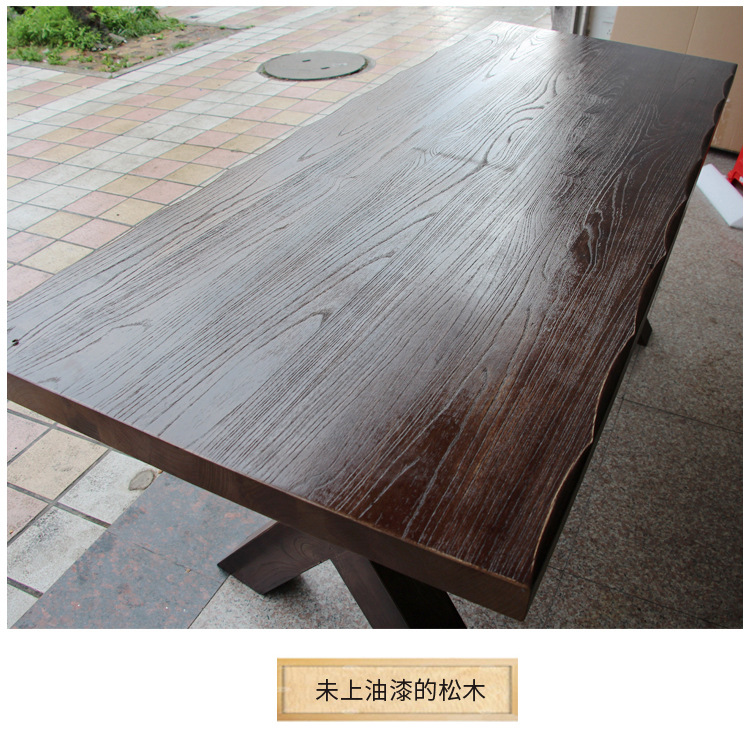 Ash wood, old elm wood, pine wood desktop boards, solid wood bar counters, dining tables, office and conference tables, solid wood and raw wood countertop panels pic 14