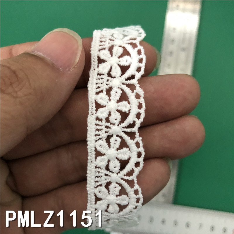 New Lolita embroidery water-soluble lace, milk silk single-sided small flower wave lace, lace with barcode pic 42