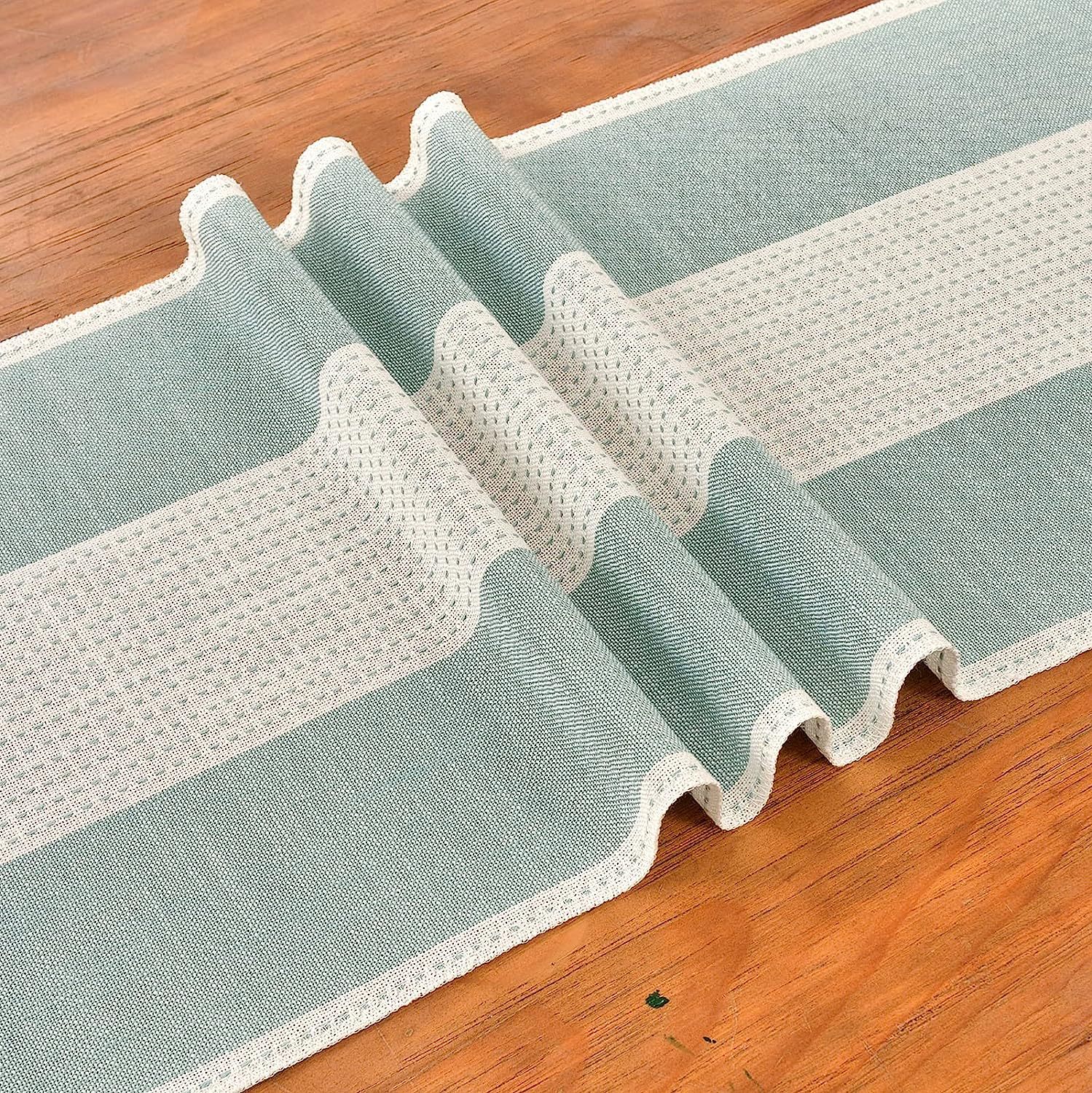 Cross-border factory direct supply table flags, American color-blocked striped tablecloths, Nordic coffee tables, long bed flags, shoe cabinet flags, tea flags pic 9