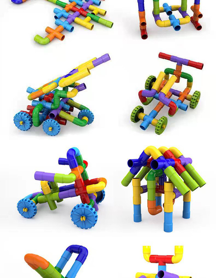 Water pipe building blocks for children, pipe assembly, toy assembly, smart baby, kindergarten, large boy water pipe pic 6