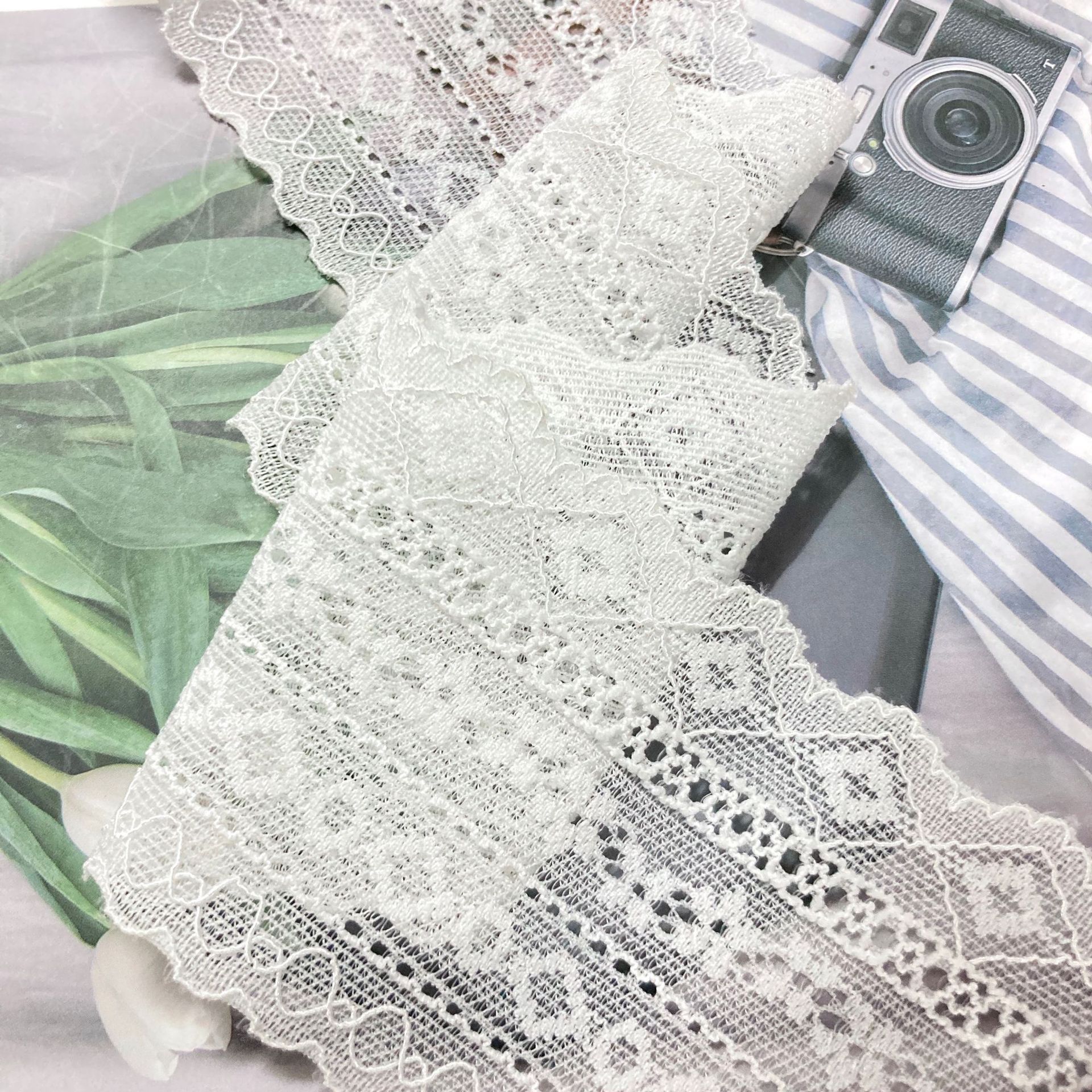 Custom elastic lace trim manufacturer wholesale lace ethnic style lace trim straps diy accessories small lace edges pic 13