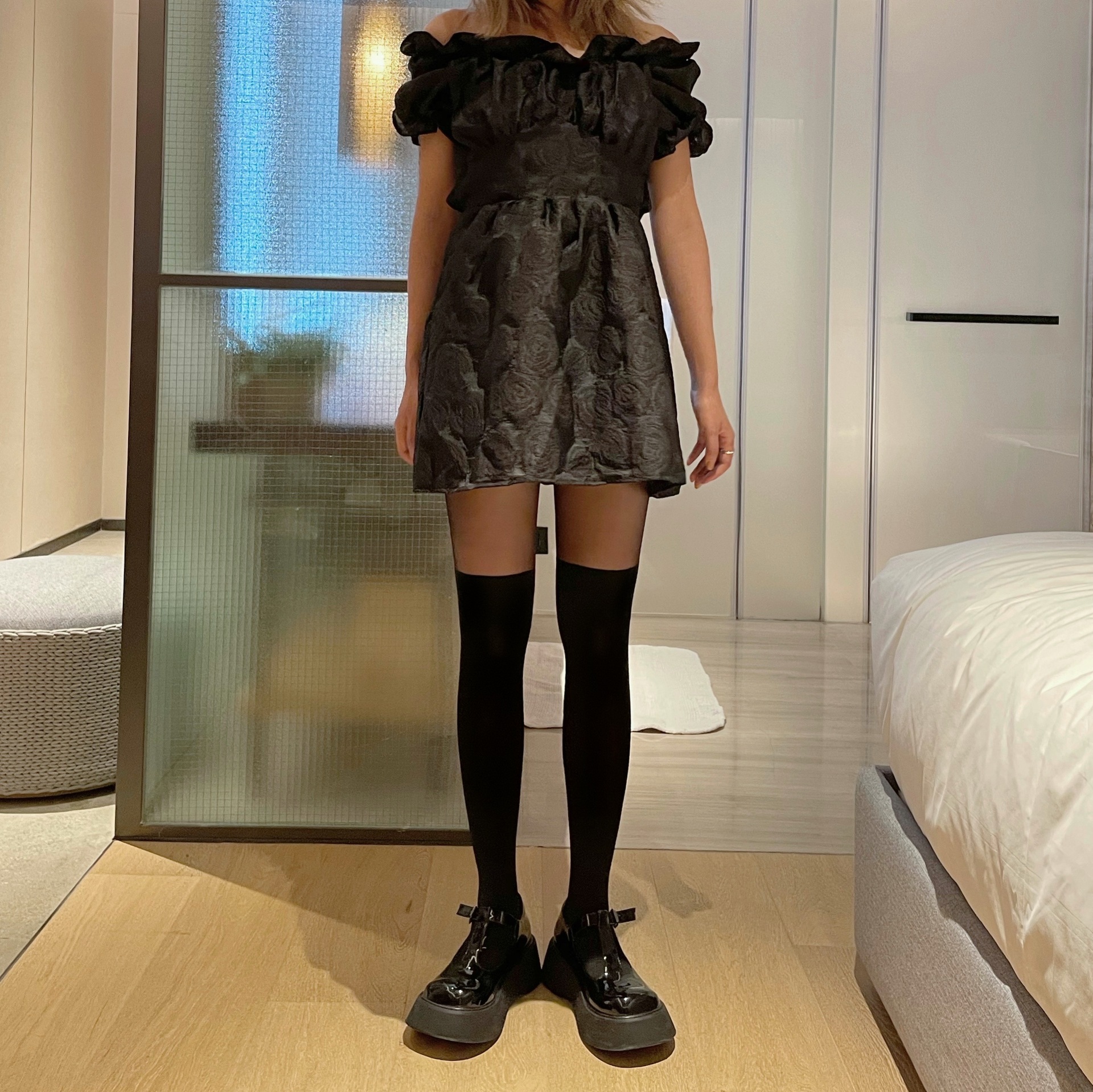 New patchwork stockings, black and white stockings, fake thigh stockings, sweet and cool fake calf stockings, sexy base stockings, pantyhose for women pic 38