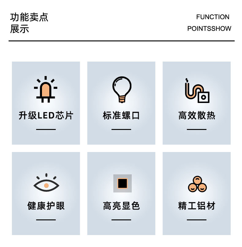 led yellow and white light plastic bulb, led bulb E27/B22 energy-saving bulb, high and handsome bulb pic 2