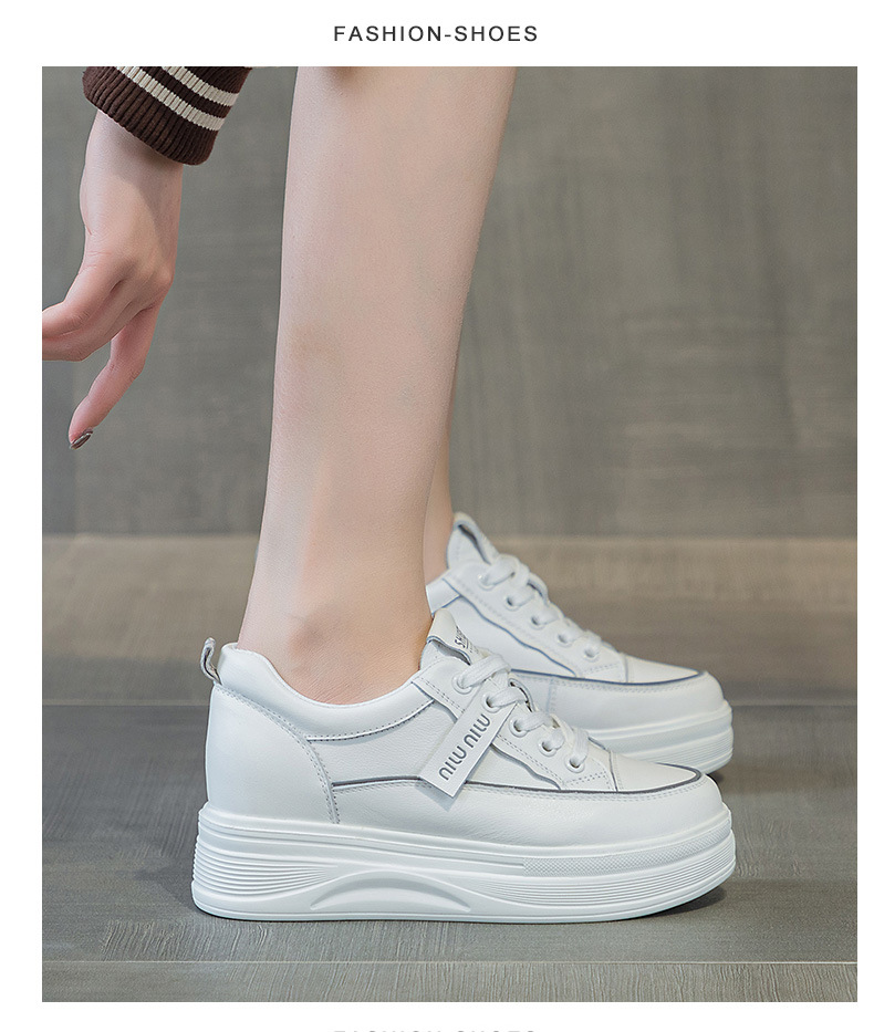 头层牛皮小个子内增高小白鞋松糕厚底运动鞋夏季网面透气休闲女鞋详情25