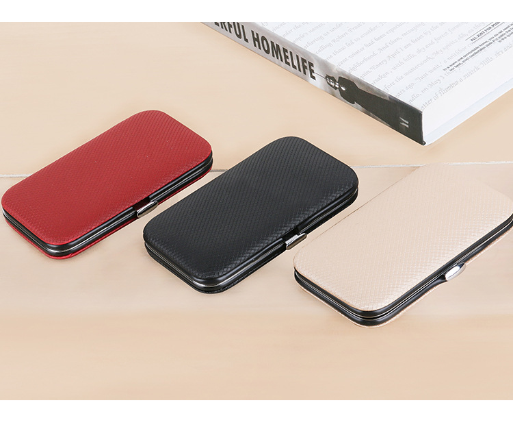 Factory direct sales 8-piece nail clipper set, solid color nail care tools, beauty and manicure multi-functional nail clipper set pic 13