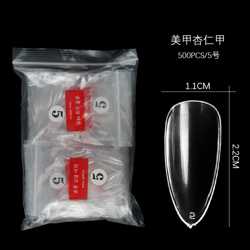 Nail art pattern making styles: Almond nail art single number nail pieces available in sizes 3#, 4#, 5#, and 6#. 500 pieces of almond pattern making are available pic 9