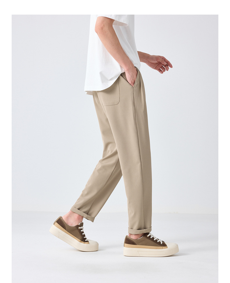 墨麦客华夫格肌理休闲裤男2023夏季新款松紧腰凉感男士裤子90656详情27