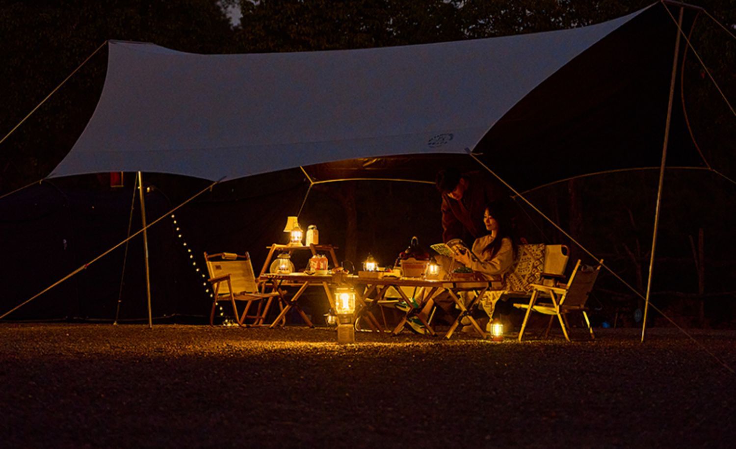 Outdoor leisure canopy tent, butterfly-shaped camping equipment, must-have for Internet celebrities, barbecue outdoor entertainment black rubber canopy pic 29