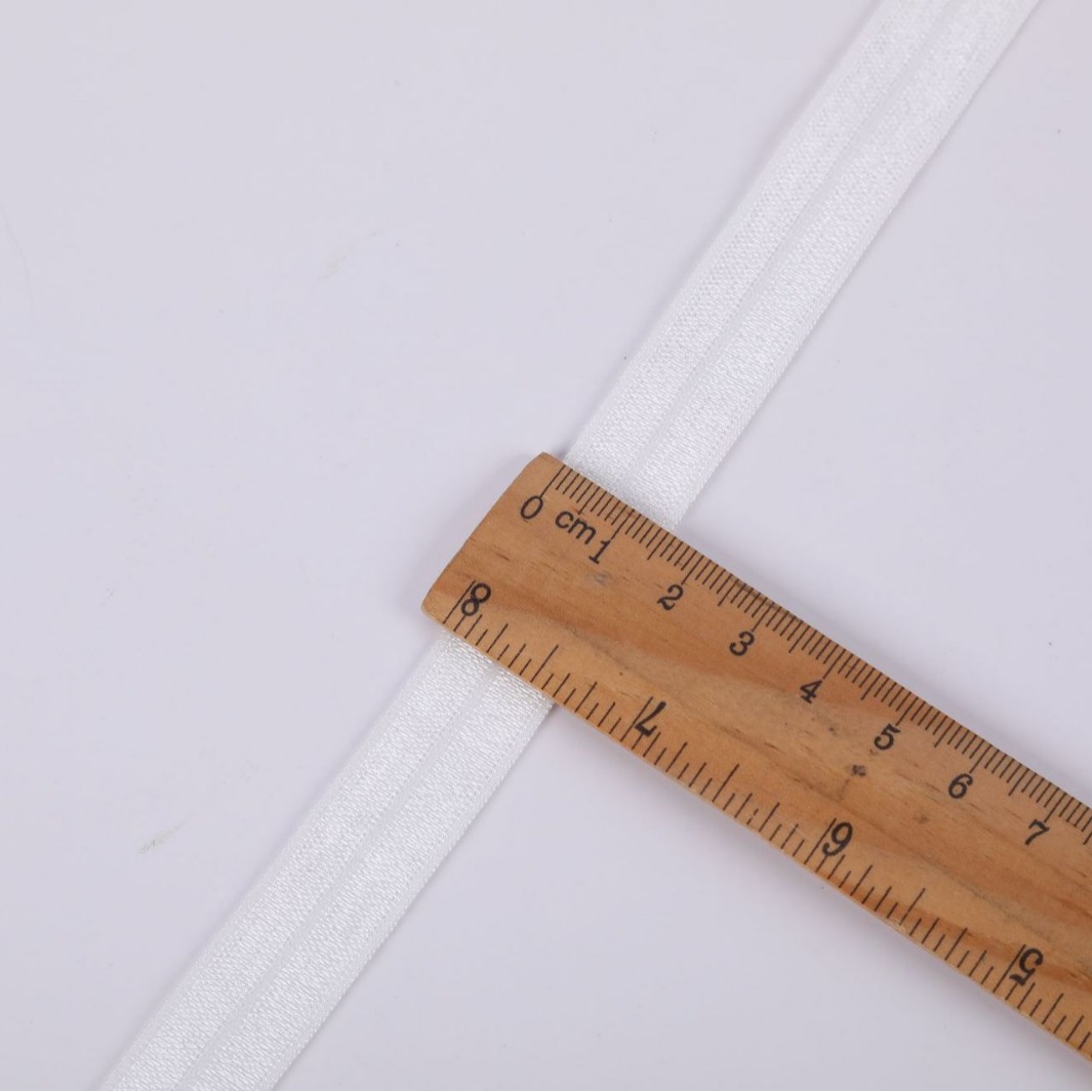 1.5CM smooth bread edge with smooth elastic wrap, nylon colored bright bread edge strip, elastic webbing and elastic band pic 4