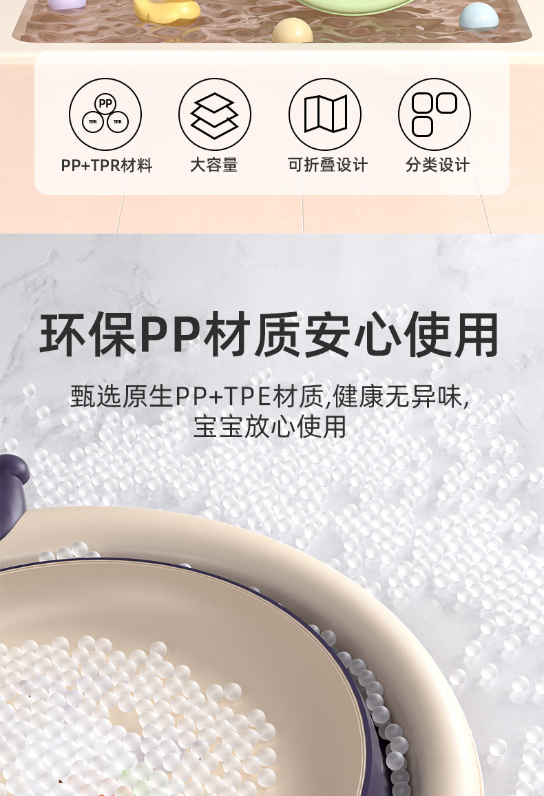 Folding washbasin for children, portable baby washbasin, silicone folding washbasin for babies, outdoor cartoon washbasin, PP basin, foot basin pic 2