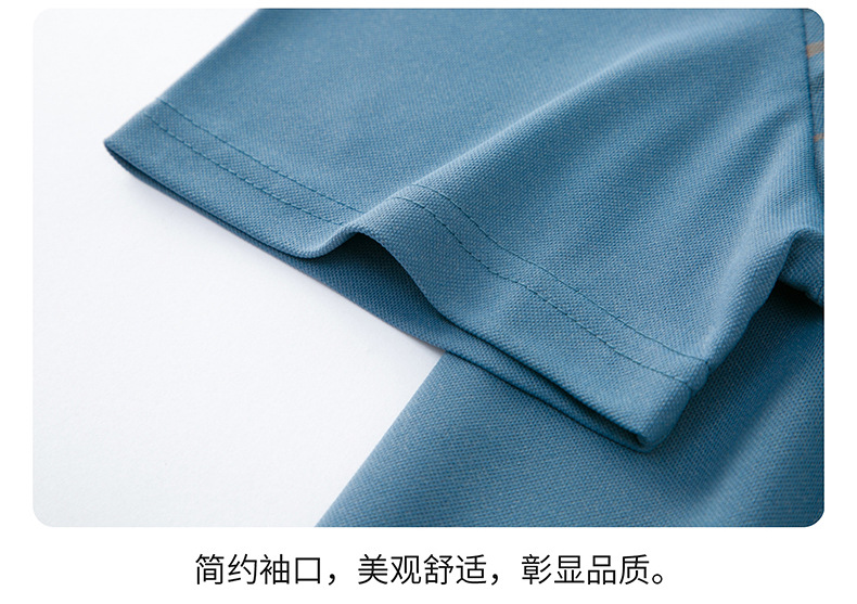 丝光棉男士短袖polot恤衫 休闲薄款透气真口袋条纹抗菌棉T恤现货详情32