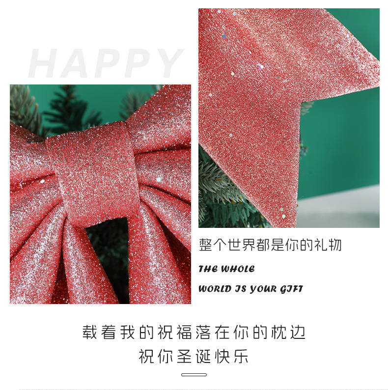 New Christmas bow pendants from the original manufacturer, creative Christmas tree bow decorative pendants, Christmas window decorations pic 7