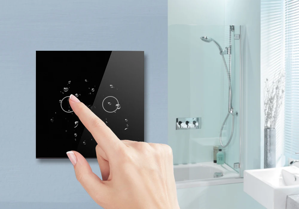 86-type 2-way single-control switch intelligent touch RF433 remote control switch pic 3