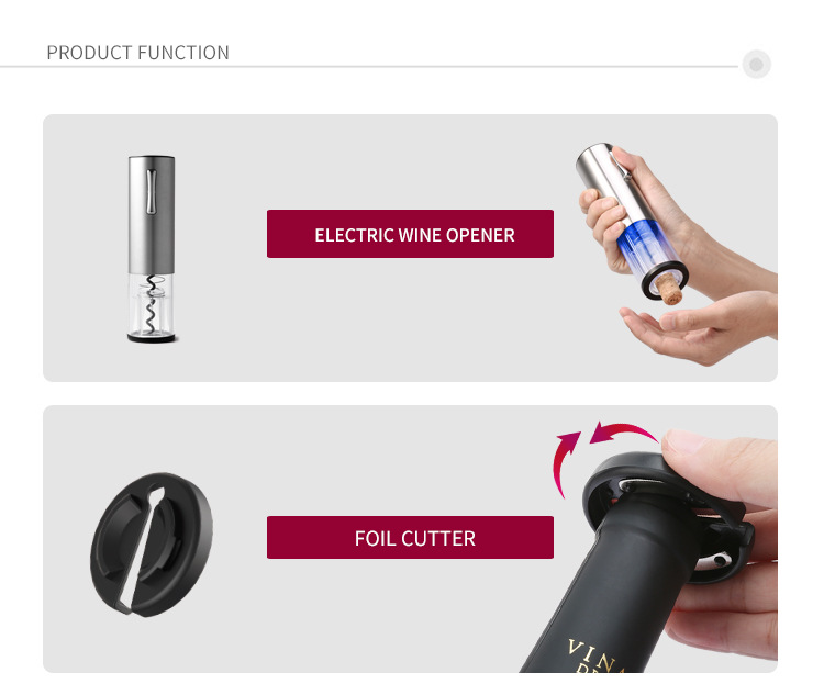 Direct sales of electric wine bottle openers made of food-grade aluminum alloy from the manufacturer pic 22