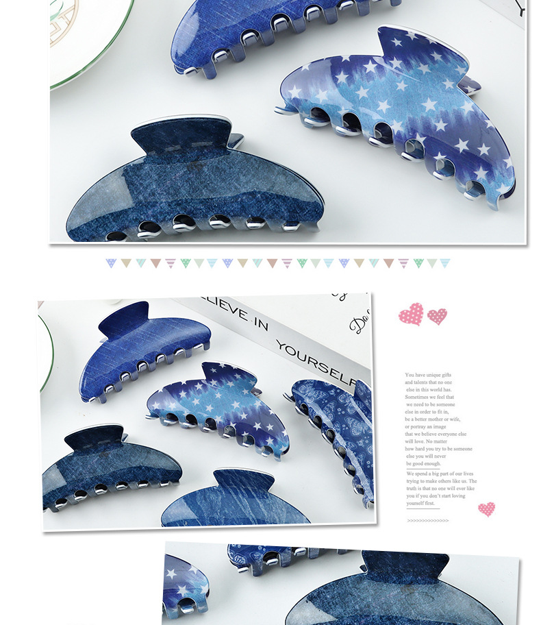 Golis Starry Sky 9cm Hair Clip for the back of the head, 2023 New style pic 7